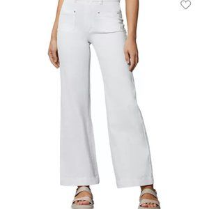 DL1961 Hepburn Wide Leg Mid Rise Jean - White vintage